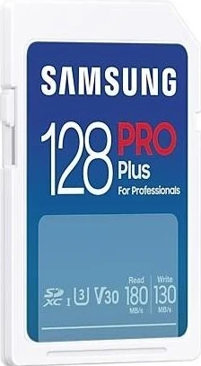 Kartë kujtese Samsung PRO Plus SDXC 128GB, me lexues v2023