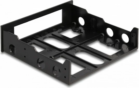 Kornizë montimi për Kasë DeLOCK, adapter 3.5" në 5.25", e zezë