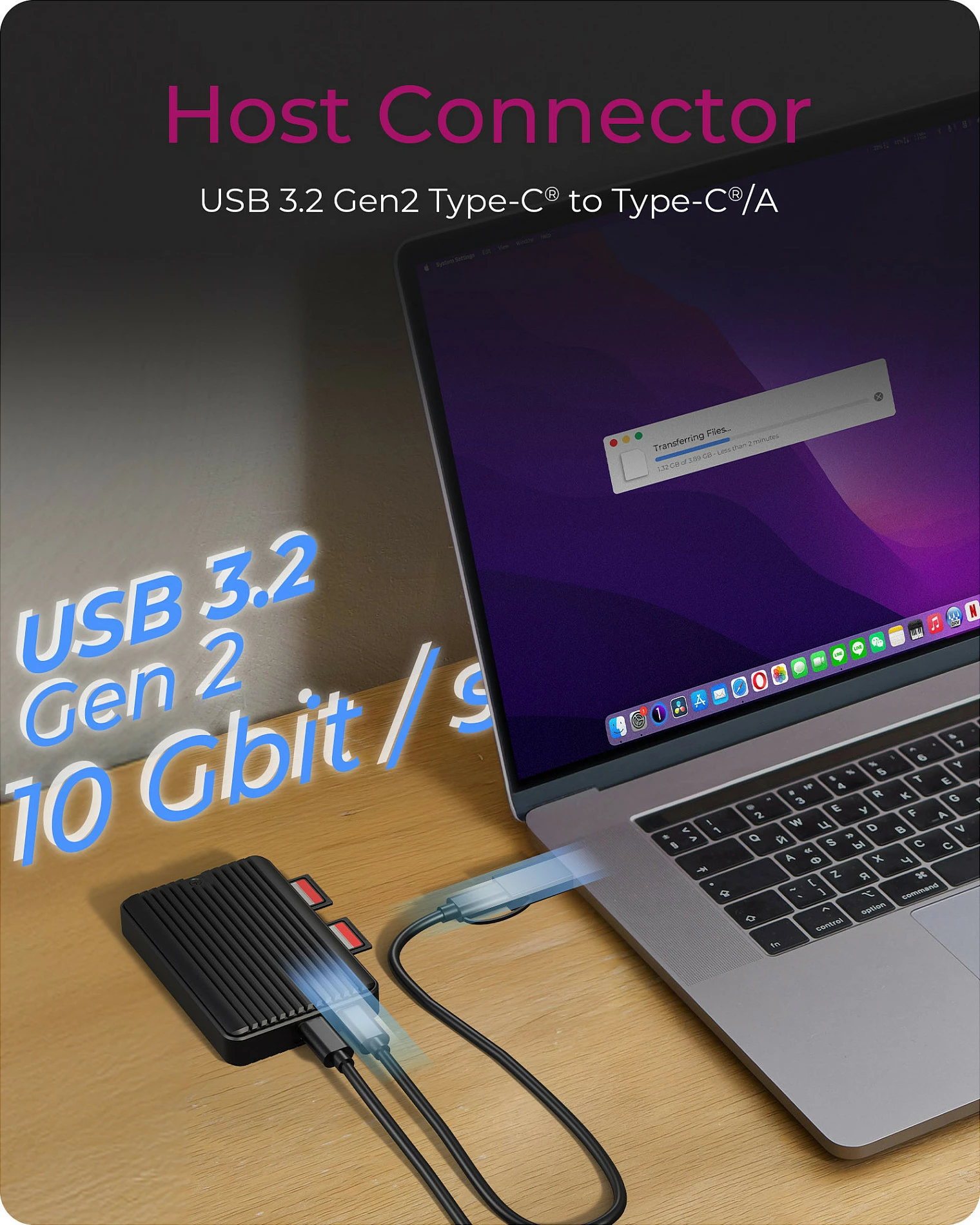 Kasë ekstern për SSD ICY BOX IB-CR602M-C31, M.2 NVMe/SATA, USB-C 10Gbps, me lexues SD, e zezë