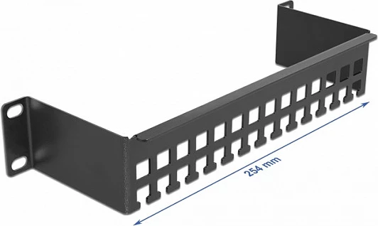 Panel menaxhimi kabllove DeLOCK 10", 1U, metal, i zi