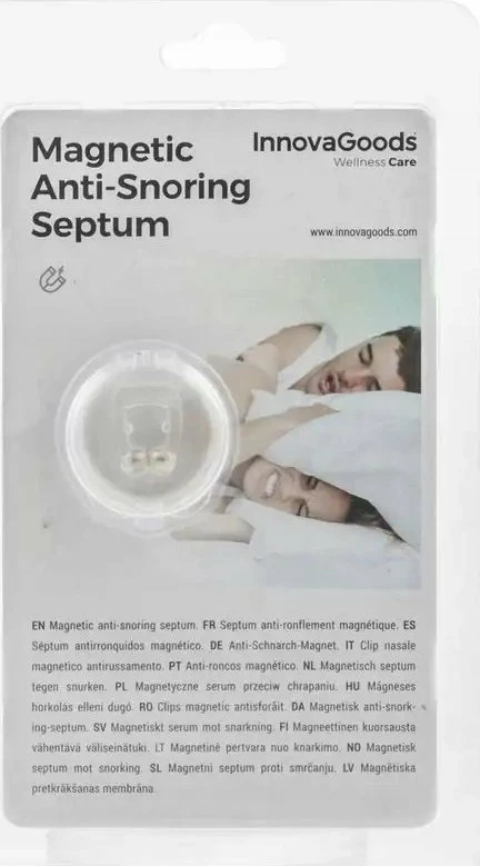 Klipse nazale kundër gërhitjes InnovaGoods me magnete, silikon, me kuti mbrojtëse