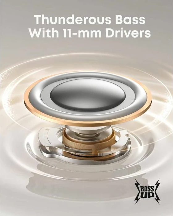 Kufje wireless Anker Soundcore P41i Standard, ANC, kasë karikimi 3000 mAh me power bank 10 W dhe mbajtëse telefoni, Bluetooth 5.4, e zezë (pa adapter Lightning)