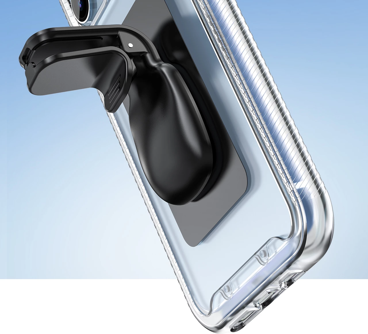 Mbështjellës magnetik për veturë Acefast D16, për grilë ventilimi, Gri