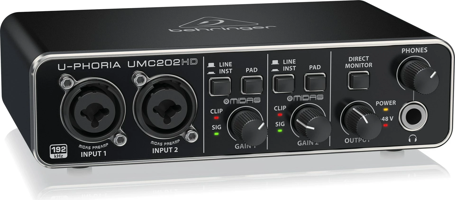 Interfejs audio Behringer UMC202HD, e zezë