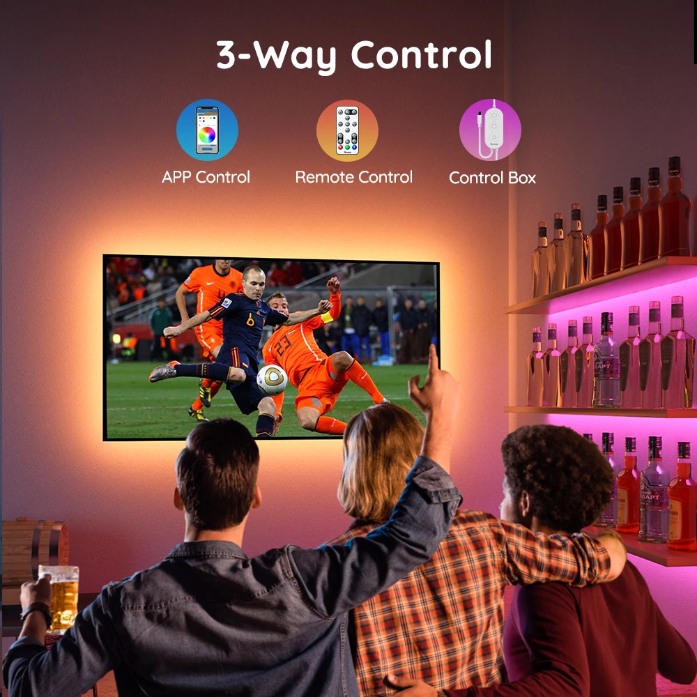 Shirit LED RGB për TV, Govee, TV Backlight 46-60", 4x75 cm