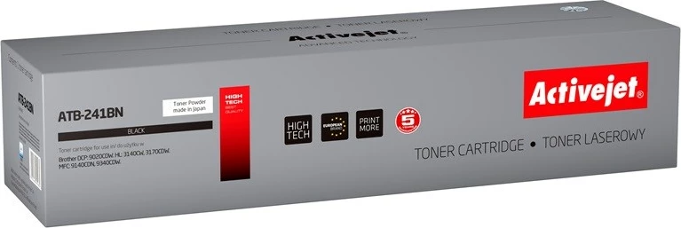 Toner zëvendësues Activejet ATB-241BN për printer Brother, i zi