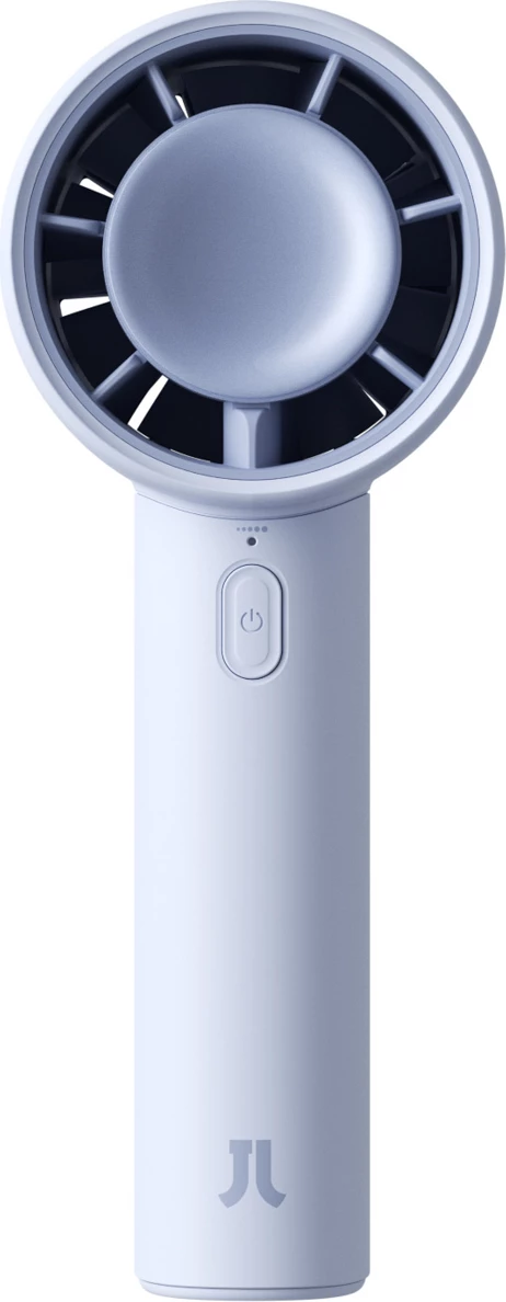 Ventilator dore Jisulife Handheld Fan 10, bateri 4000mAh, USB-C, blu, set me kabllo USB-C dhe litar