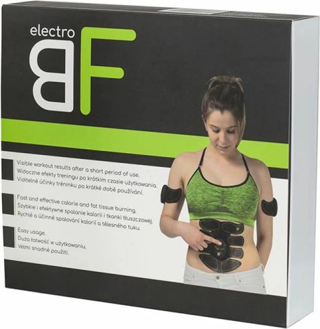 Stimulator i Muskujve ELECTRO BF për Meshkuj dhe Femra, Ngjyrë e Zezë