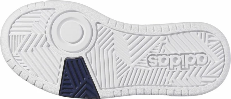 Atlete për fëmijë adidas Hoops 3.0 Mid Jr, të bardha dhe blu marine [Madhësia: 37 1/3]