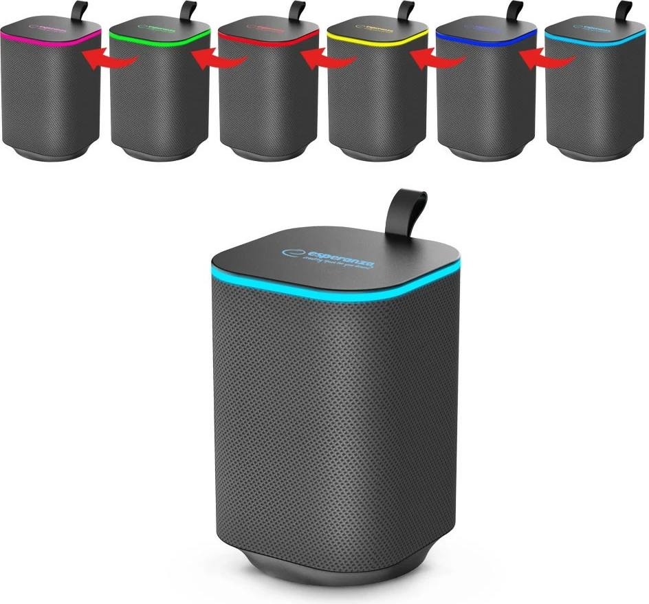 Altoparlant Bluetooth Esperanza EP155 me LED RGB, i zi