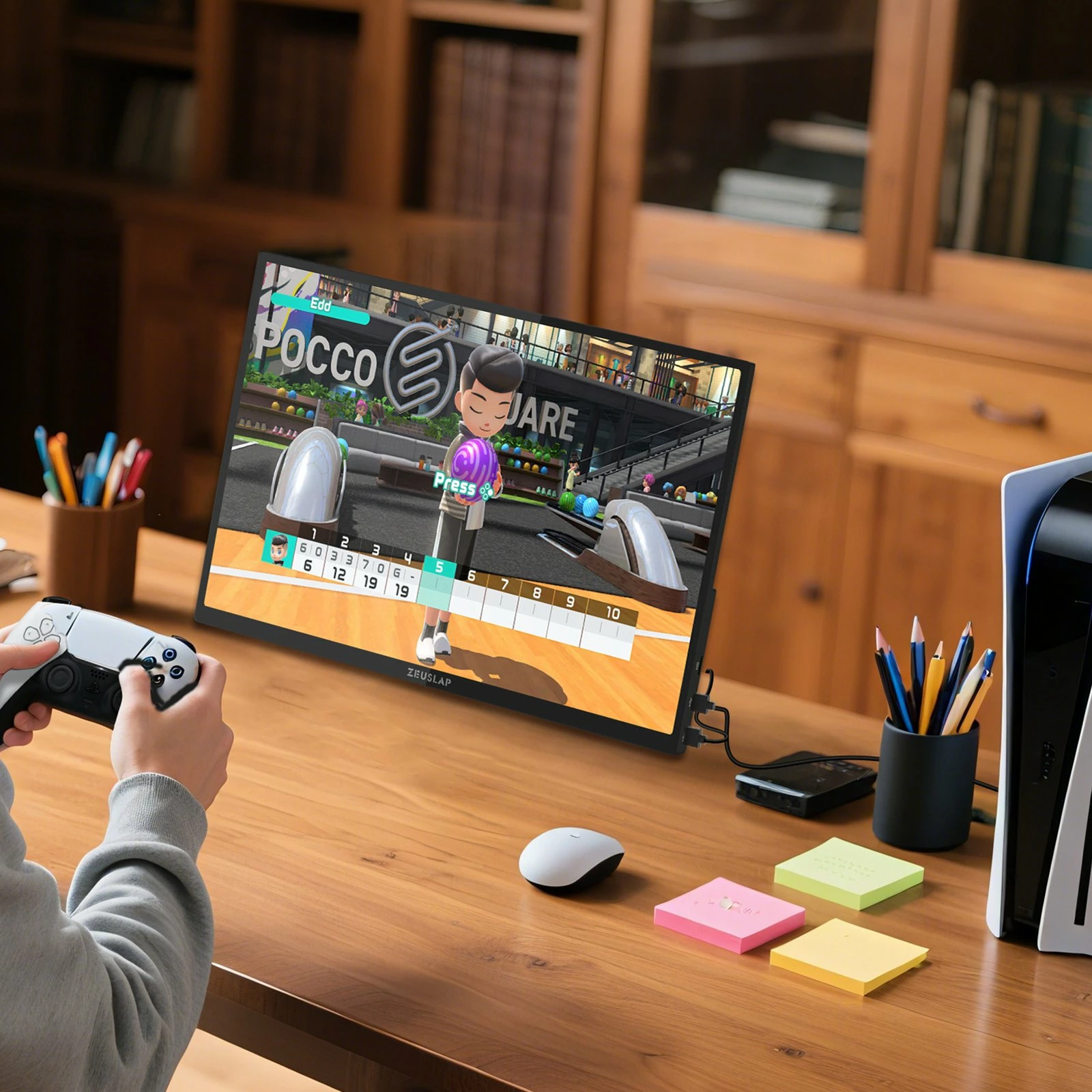 Monitor portativ me prekje Zeuslap P16ST 16\" IPS 2560x1600 144Hz USB-C/mini HDMI, i zi