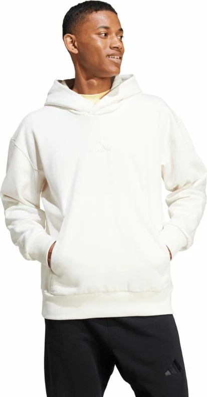Duks për meshkuj adidas All Szn Fleece Hoodie IY4121, i bardhë