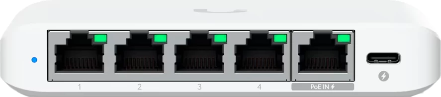 Switch UBIQUITI UniFi Switch Flex Mini 2.5G, 5x RJ-45, PoE, i bardhë