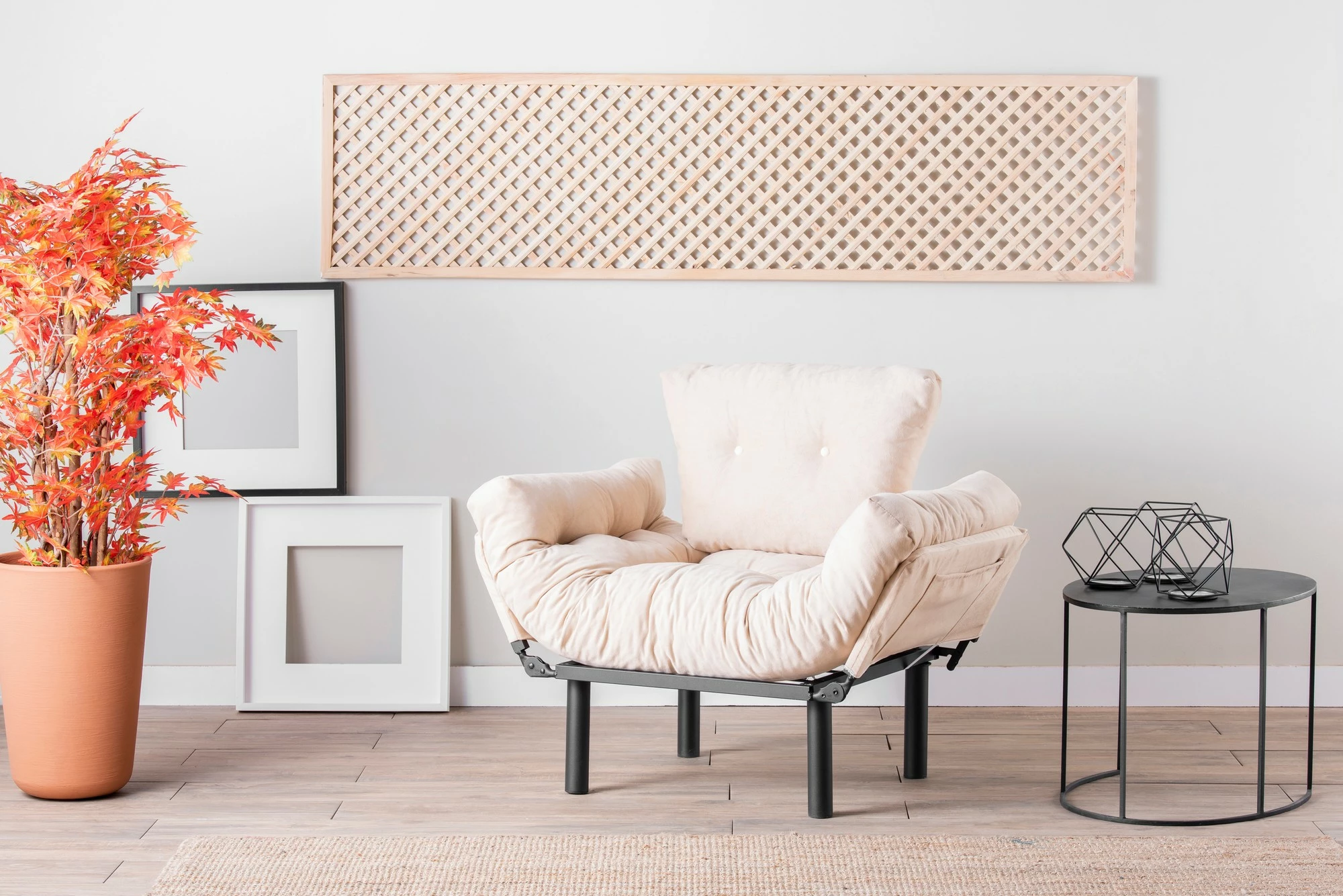 Karrige Wing Nitta, krem, Atelier del Sofa