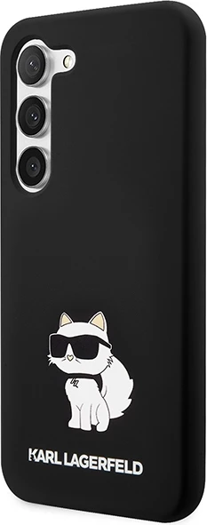 Mbështjellës Karl Lagerfeld Silicone Choupette për Samsung Galaxy S24+, i zi