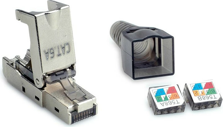 Konektor rrjeti VALUE 26.99.0373, RJ-45, Cat6a, Silver