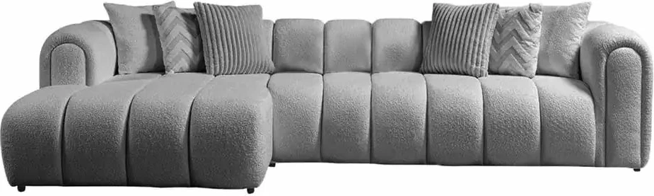 Këndare Atelier del Sofa, N-Line, kënd i majtë, ngjyrë gri