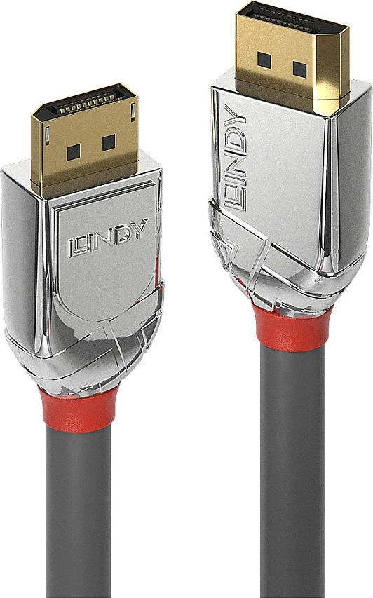 Kabllo DisplayPort Lindy Cromo Line 1.2, 5m, 4K 60Hz, gri
