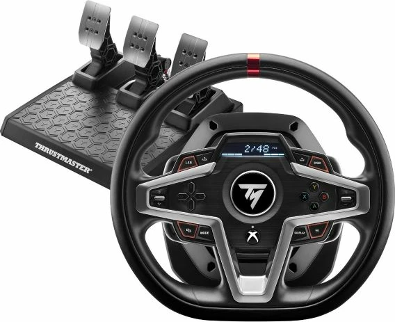 Dirkalni volan Thrustmaster T248X për Xbox Series X|S/Xbox One dhe PC, me pedale