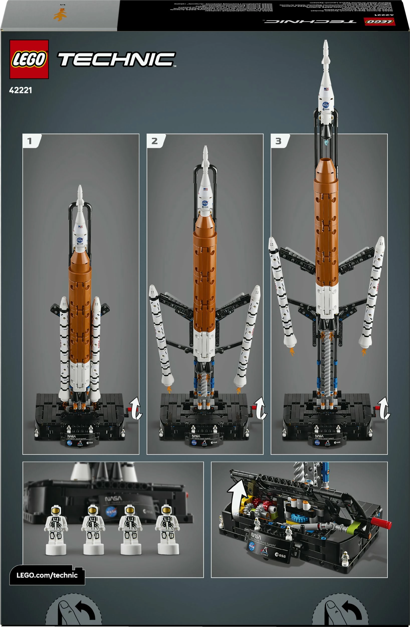 Set ndërtimi LEGO Technic SLS NASA Artemis Rocket 42221, 632 copë