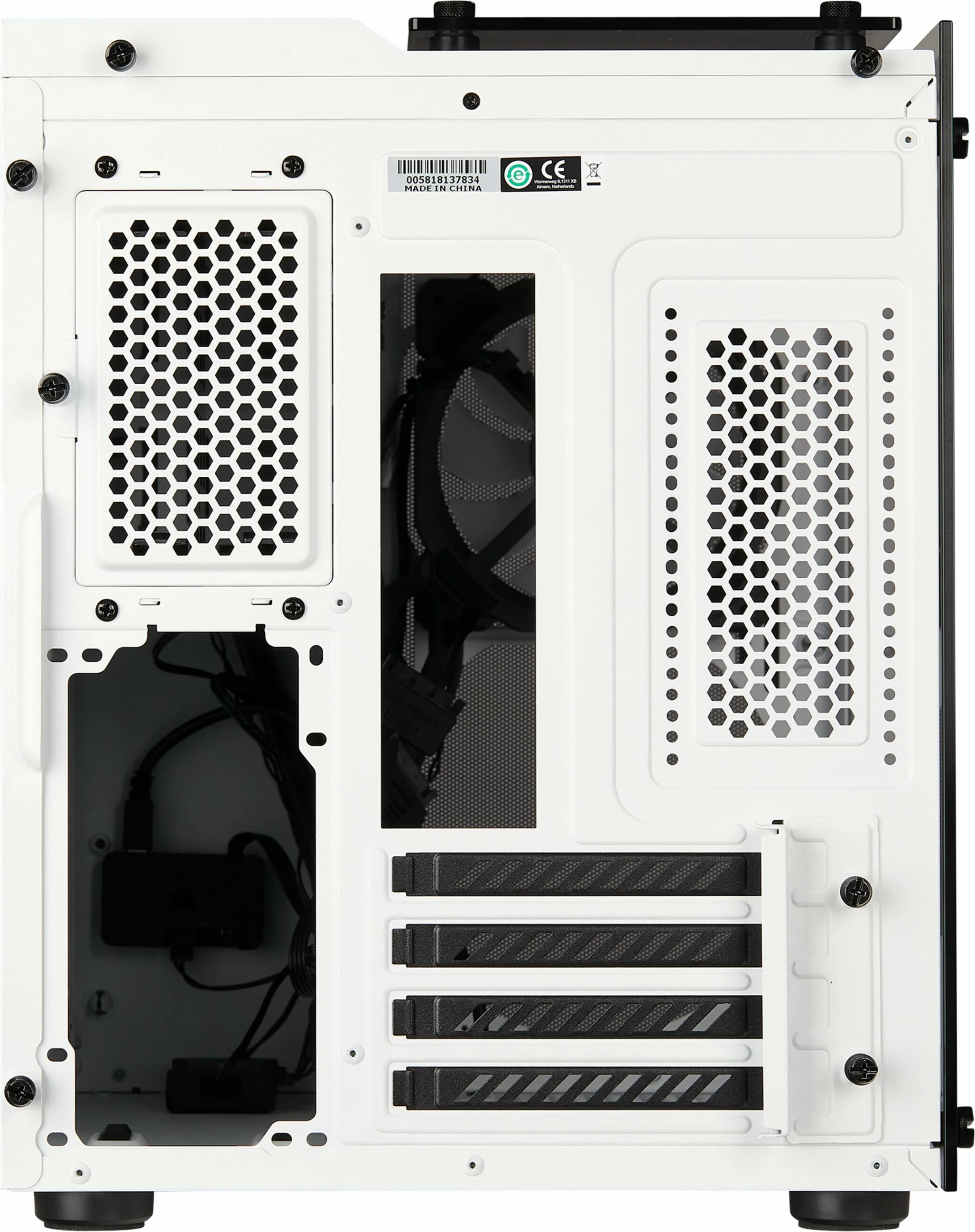Kasë Corsair Crystal 280X, micro ATX, xham i temperuar, e bardhë