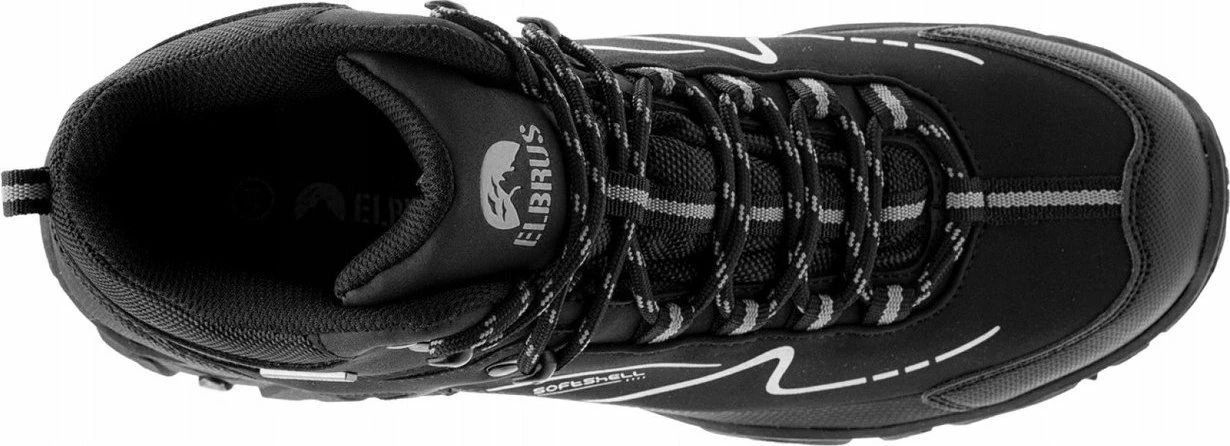 Këpucë trekking të larta Elbrus Maash MID Teen JR 76191-U, me membranë, nr. 37, të zeza