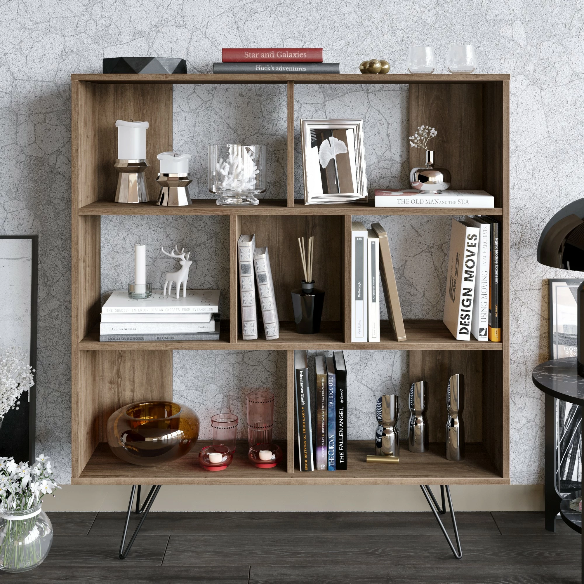 Raft librash Hanah Home, Mistico, ngjyrë arre