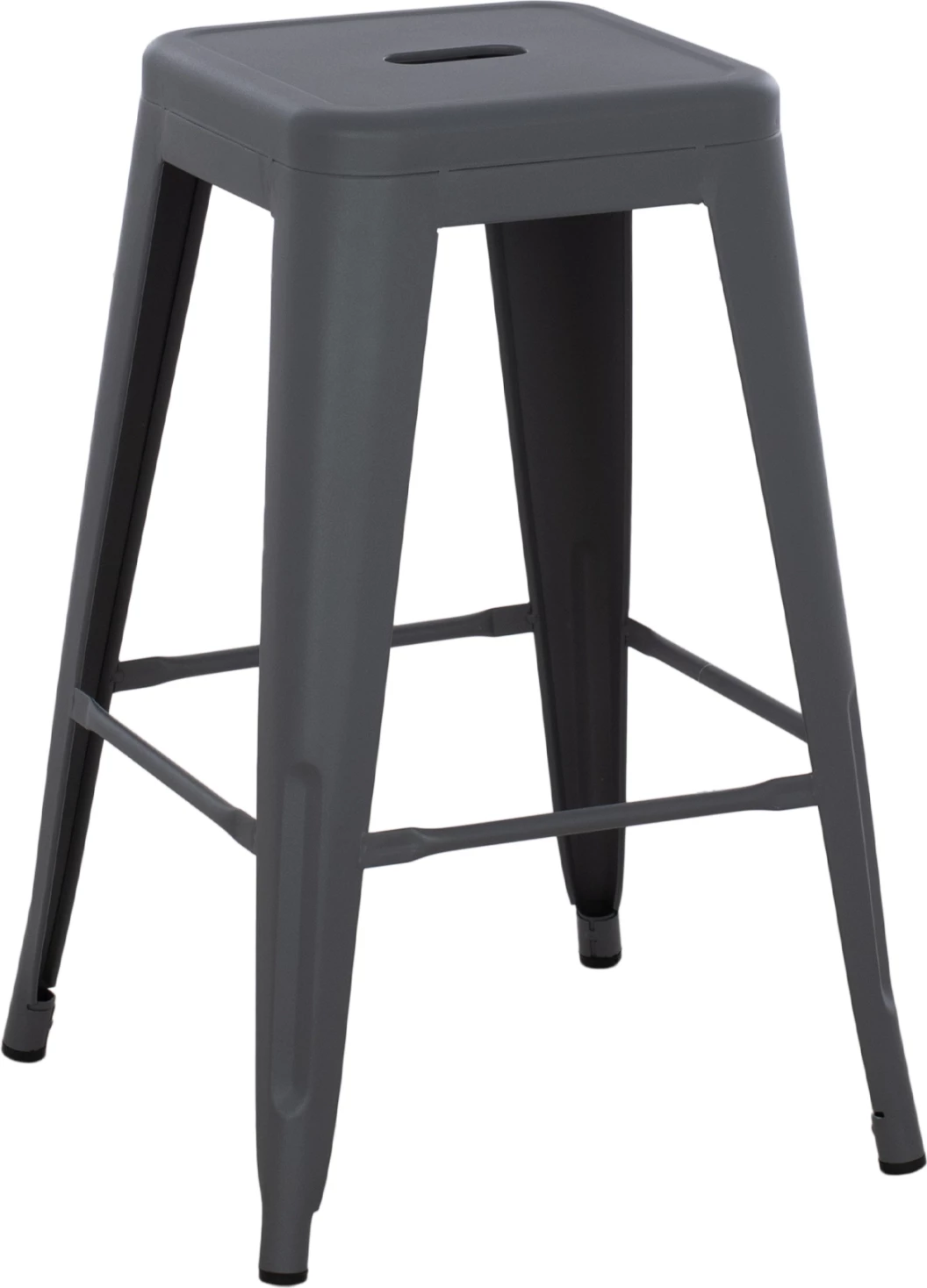 Karrige për bar mesatare MELITA-PRO FH8573.50 metalike ngjyrë gri 43x43x67 cm