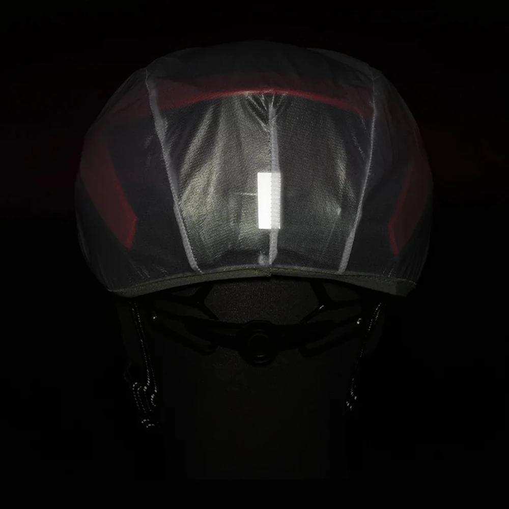 Mbulesë shiu për helmetë biçiklete, Rockbros 20001BK, material i papërshkueshëm nga uji, e lehtë, e zezë