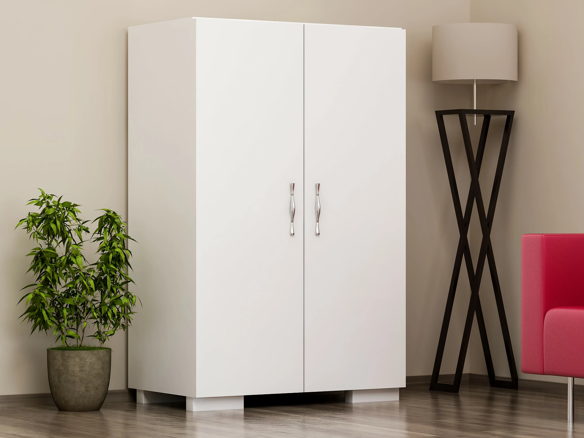 Dollap për këpucë Hanah Home, Mada4 Ayak, i bardhë