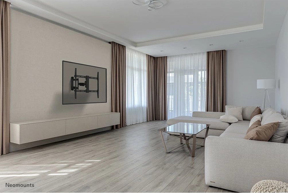 Mbajtës muri për TV Neomounts WL40-550BL16, full motion, 40-65 inç, VESA 600x400, e zezë