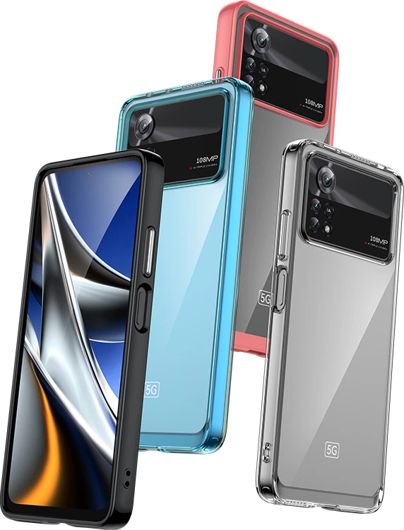 Mbështjellës Hurtel Outer Space Case për Xiaomi Poco X4 Pro 5G, Blu