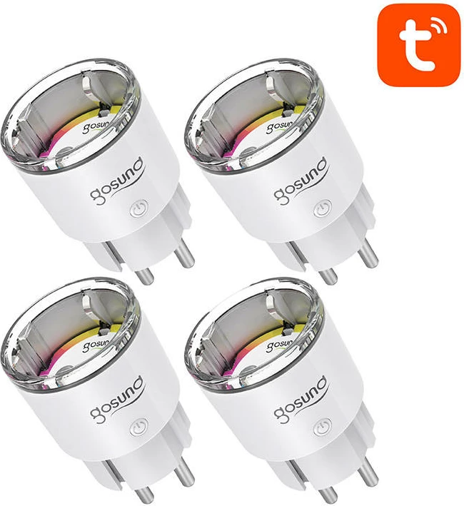 Set prizash të mençura WiFi Gosund EP2, 4 copë, 10A, e bardhë