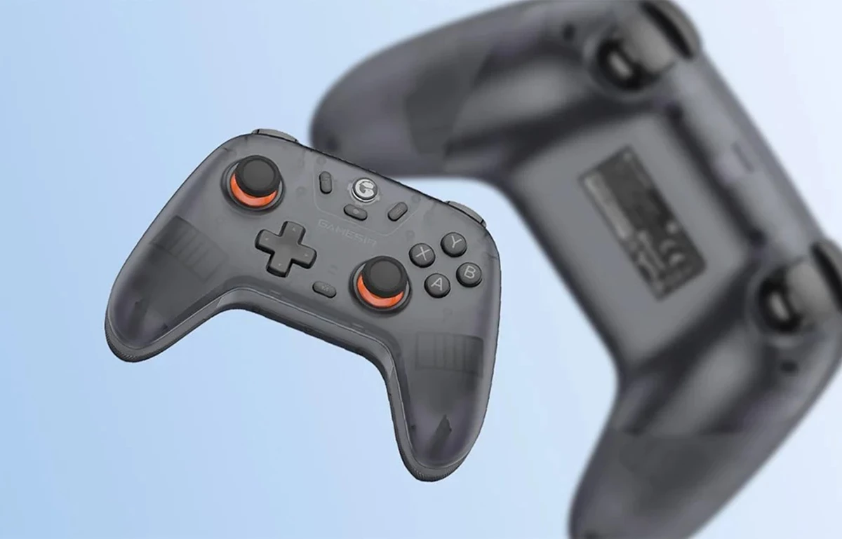 Kontroller wireless GameSir T4n Lite Nova, 1200 mAh, USB-C/Bluetooth/2.4 GHz, gri, set 1 copë