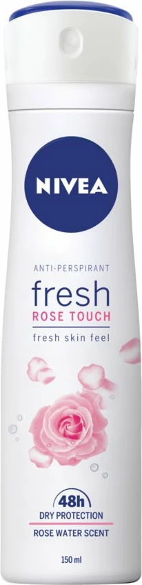 Spray antiperspirant për femra Nivea Fresh Rose Touch, 150ml