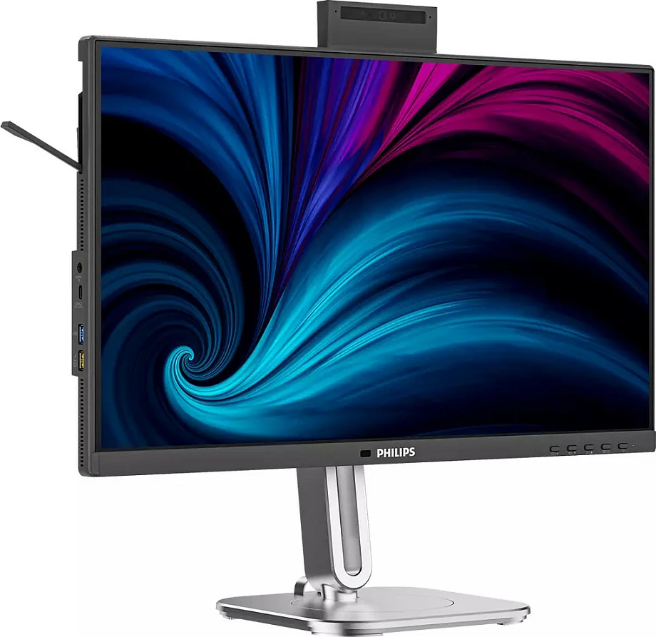 Monitor Philips 24B2U4301H/00, 24", Full HD IPS, 120Hz, USB-C Docking, Webcam 5MP