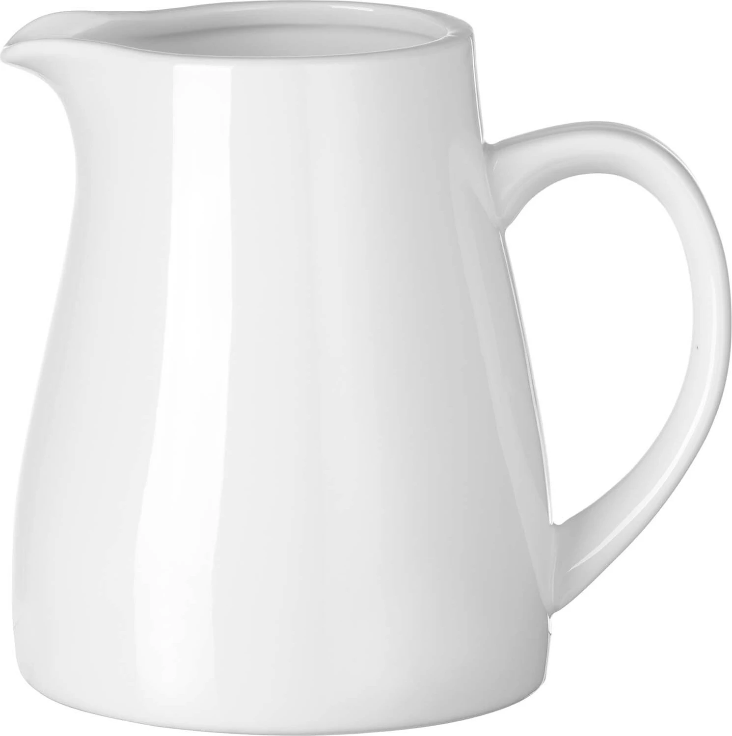 Karafë porcelani Fine Dine Pure Bianco 1.2 L, e bardhë, set 6 copë