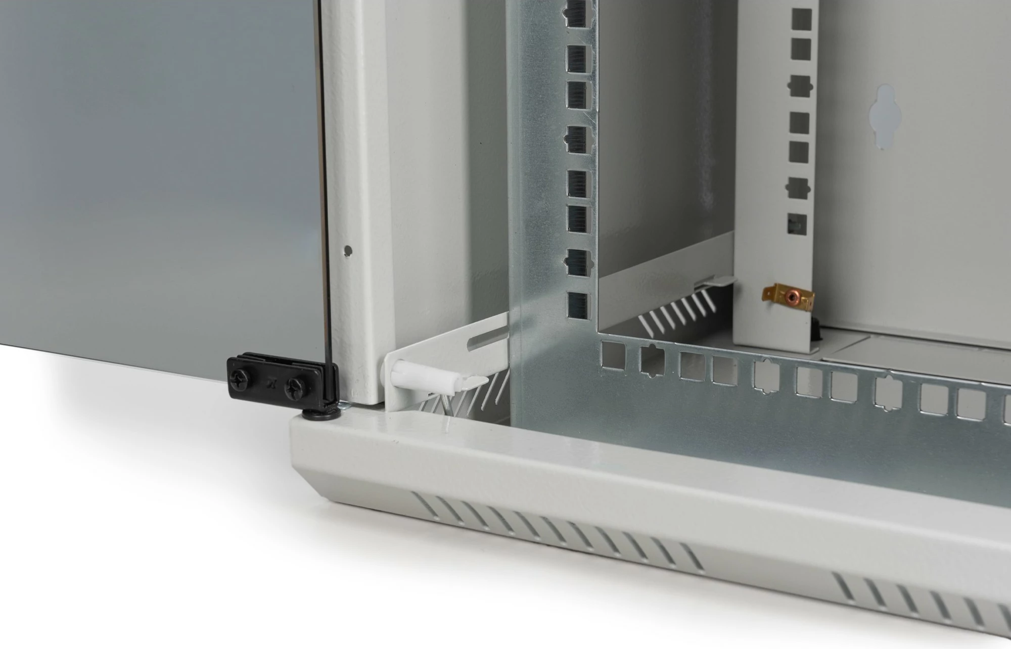 Kasë muri Digitus 10U, 25.4cm (10"), xham, gri