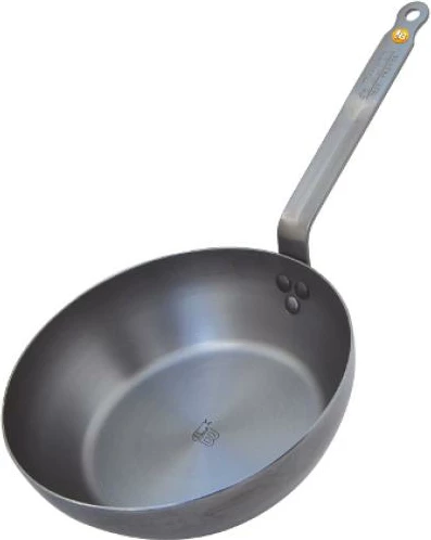 tigan i thellë, de Buyer, Mineral B Country 5614.28, 28 cm, kompatibil me induksion, çelik karboni, argjendtë