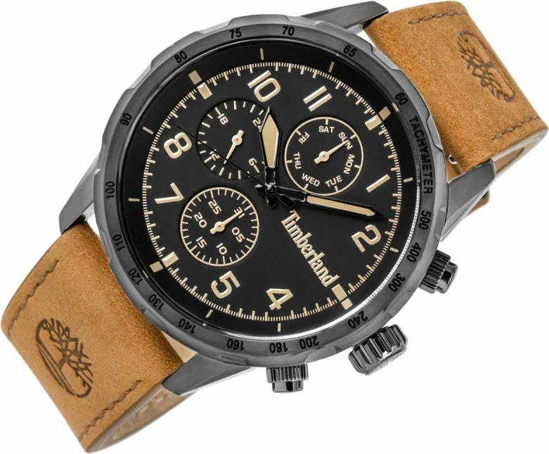 Orë dore për meshkuj Timberland Campton TDWGF0055403, e zezë, set me çantë