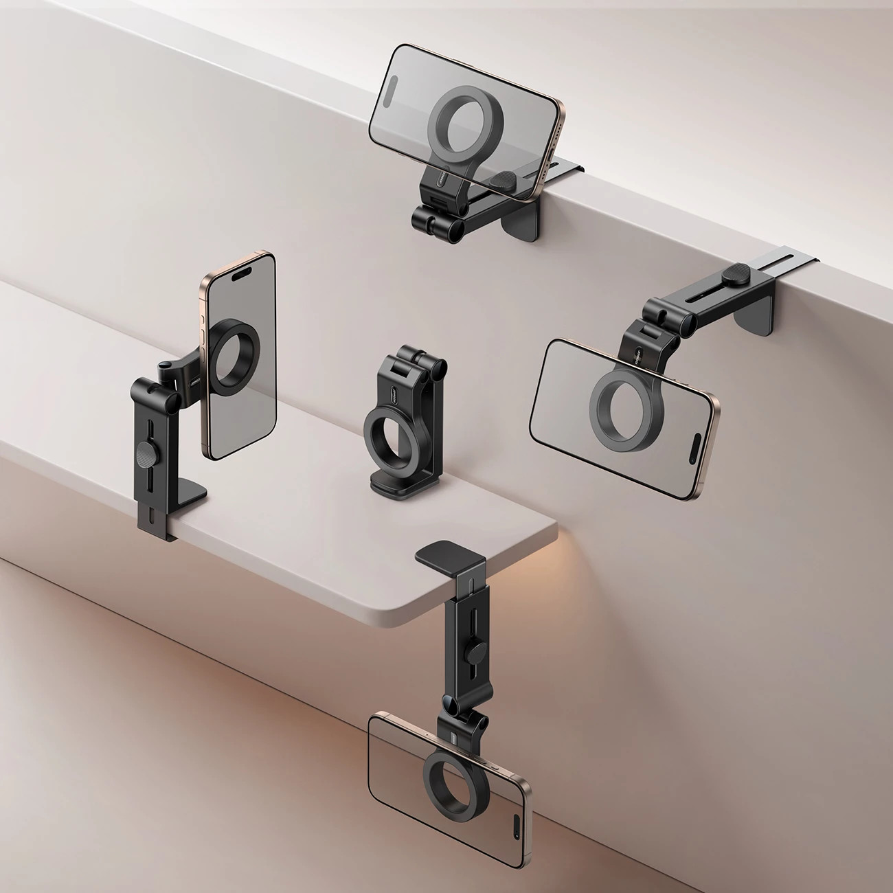 Mbajtës magnetik udhëtimi për telefon Joyroom JR-ZS365, i zi