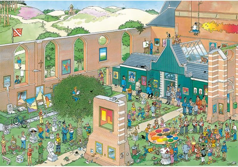 Puzzle, Jumbo, Jan van Haasteren The Art Market 20023, 2000 copa