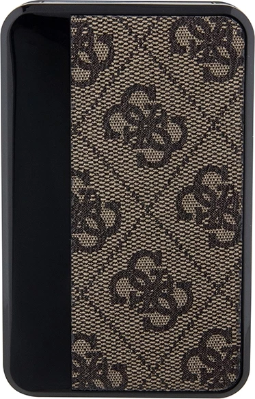 Powerbank Guess GUPB10DP4GEGW 10000mAh 18W 4G Leather Metal Logo, Kafe