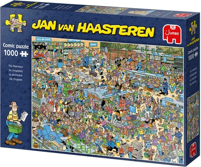 Puzzle komik, Jumbo, Jan van Haasteren The Pharmacy, 1000 copë, nr. 19199
