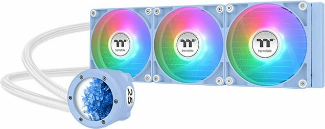 Ftohës me ujë Thermaltake TH360 V2 Ultra ARGB, 3 ventilatorë, ekran LCD, 360mm, kaltër
