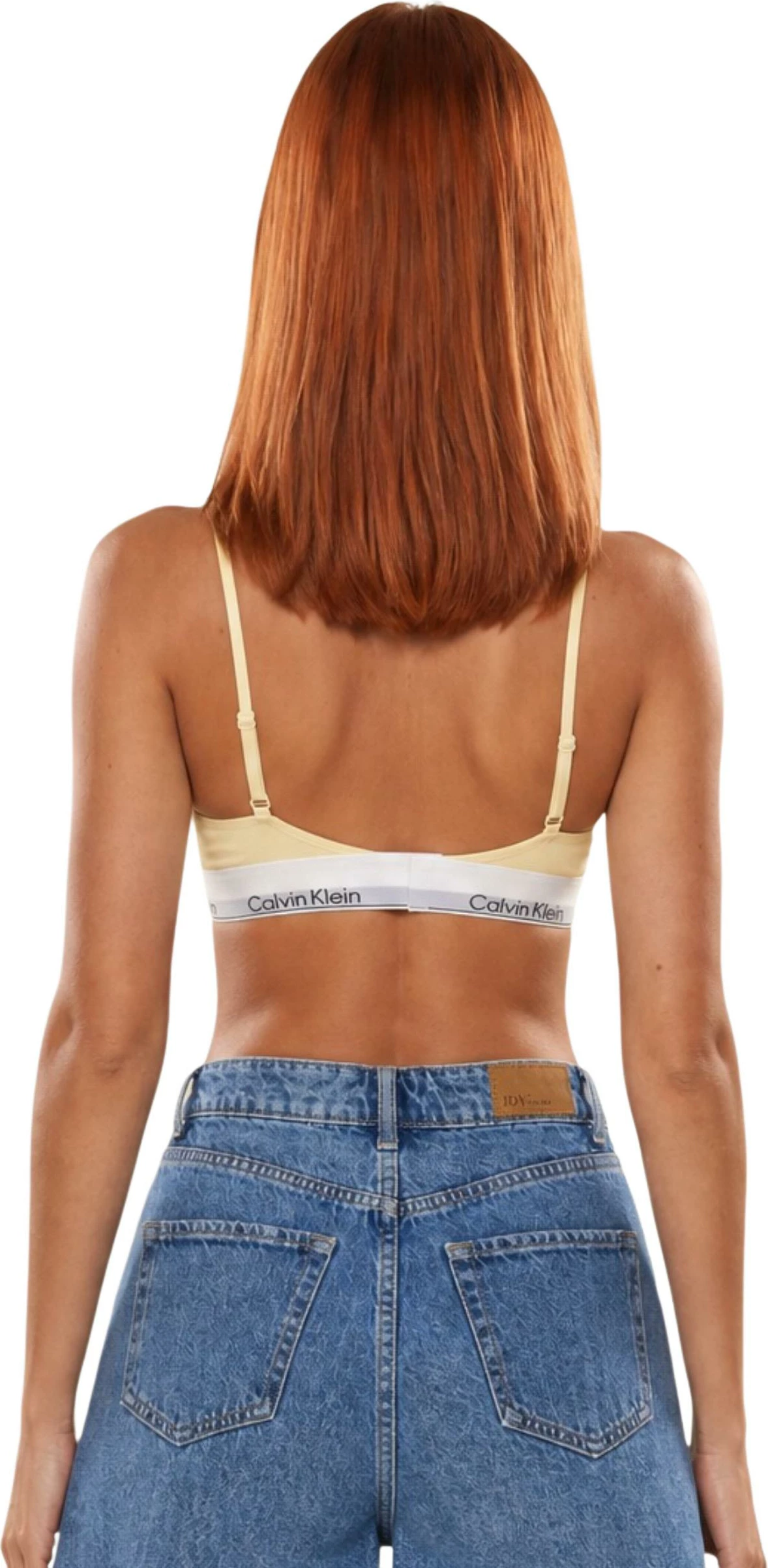 Sutjenë për femra Calvin Klein Underwear LV00QF8498, krem [Madhësia: L]