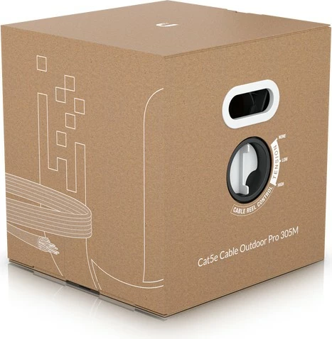 Kabllo rrjeti Ubiquiti Cat5e Outdoor Pro 305m e bardhë
