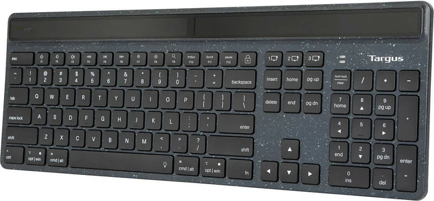 Tastierë wireless Targus ECOSMART, full-size, Bluetooth, ndriçim LED, e zezë