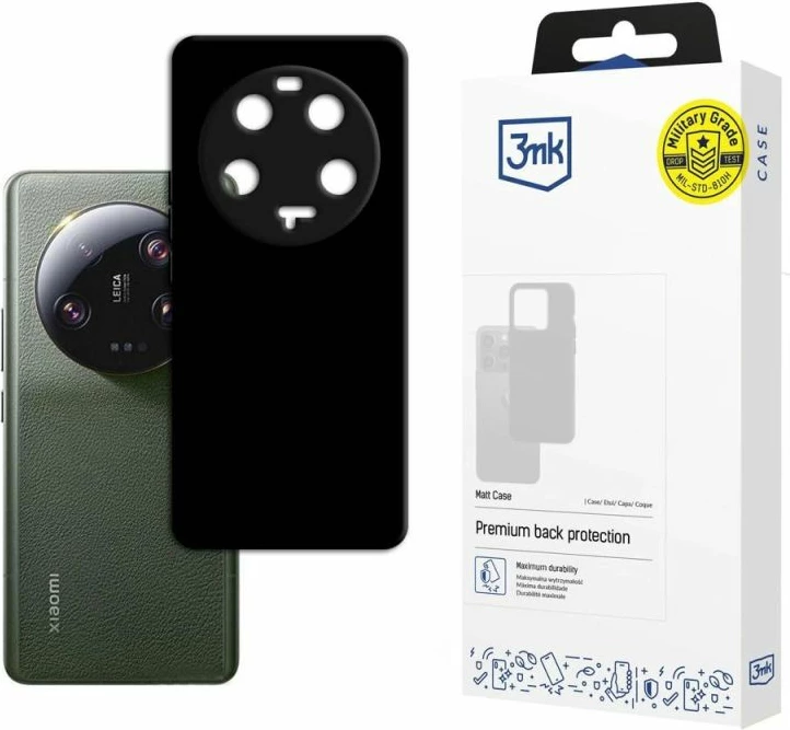 Kllapë telefoni 3mk Matt Case për Xiaomi 13 Ultra 5G, e zezë