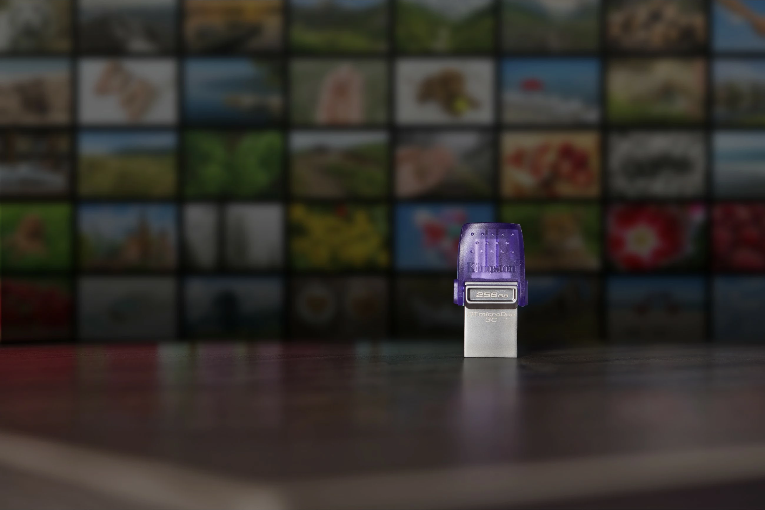 USB Kingston DataTraveler microDuo 3C 256GB, stainless steel/vjollcë